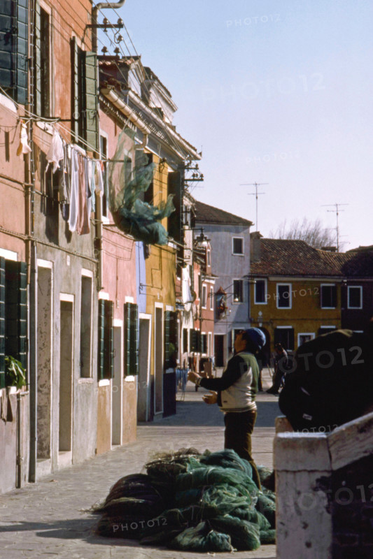 Pêcheur local de l'île de Burano