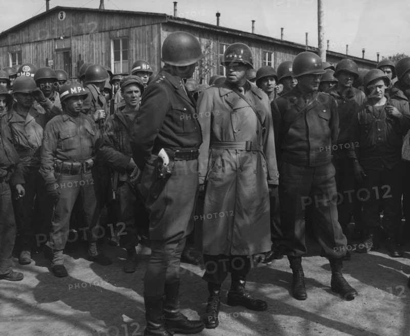 American generals visit a Nazi concentration camp at Ohrdruf (April 12, 1945)