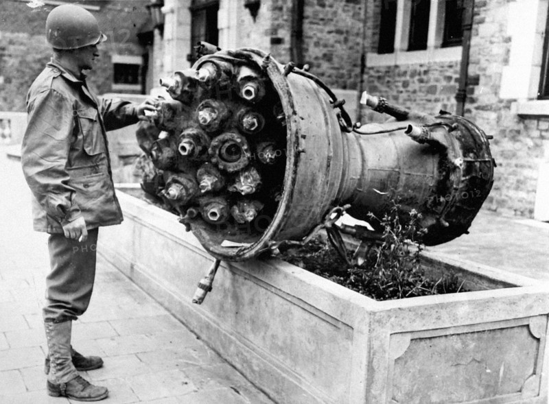 Piece of a German bomber, 1944