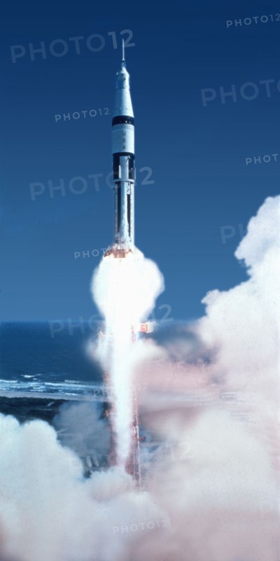 Launch of the Apollo 7 rocket, 1968