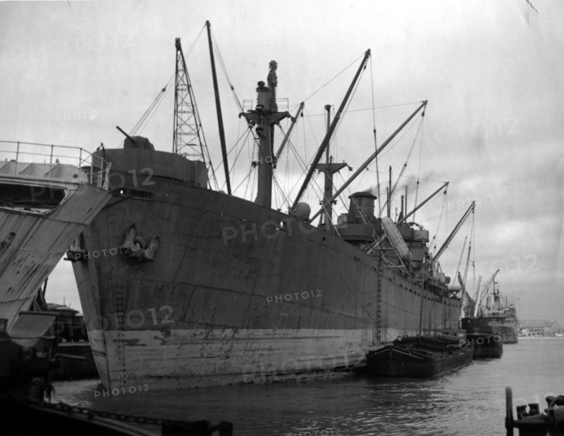 Liberty ship à Anvers, 1945