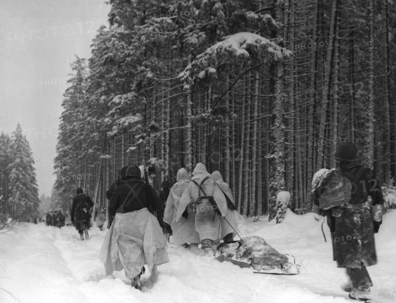 82nd U.S Airborne Division in Heresbach (Belgium) January 28, 1945