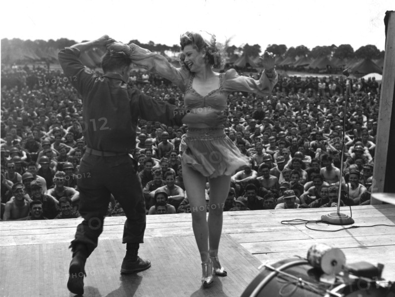 A Show of  a U.S.O unit in Mourmelon (France) June 20, 1945