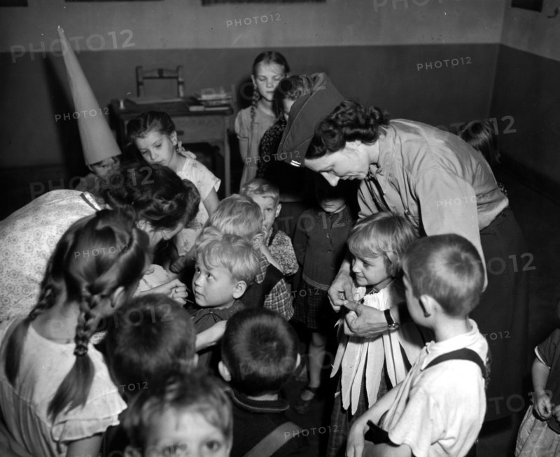 Polish children in a Displaced Persons Camp at Bensheim (Germany) June 19, 1945