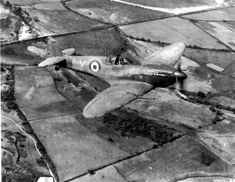 A Spitfire of a French Squadron in Italy (1944)