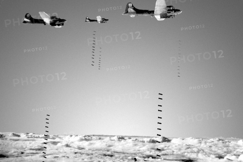 B-17 Flying Fortress during an attack on Emden (Germany) October 2,1943
