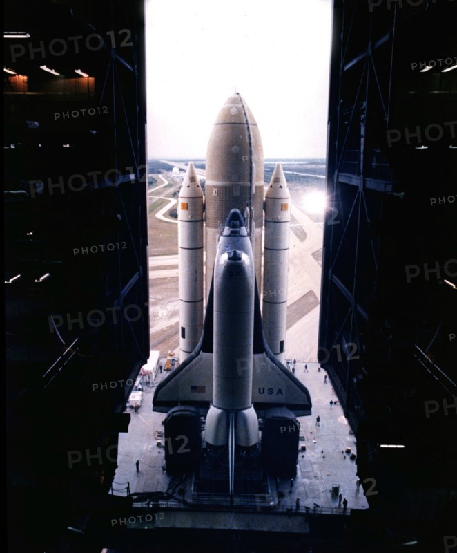 STS-1 inched slowly out of the Vehicle Assembly Building  (December 29,1980) Kennedy Space Center(Fla).