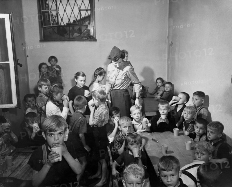 Polish children in a displaced persons camp in Germany (June 19, 1945)