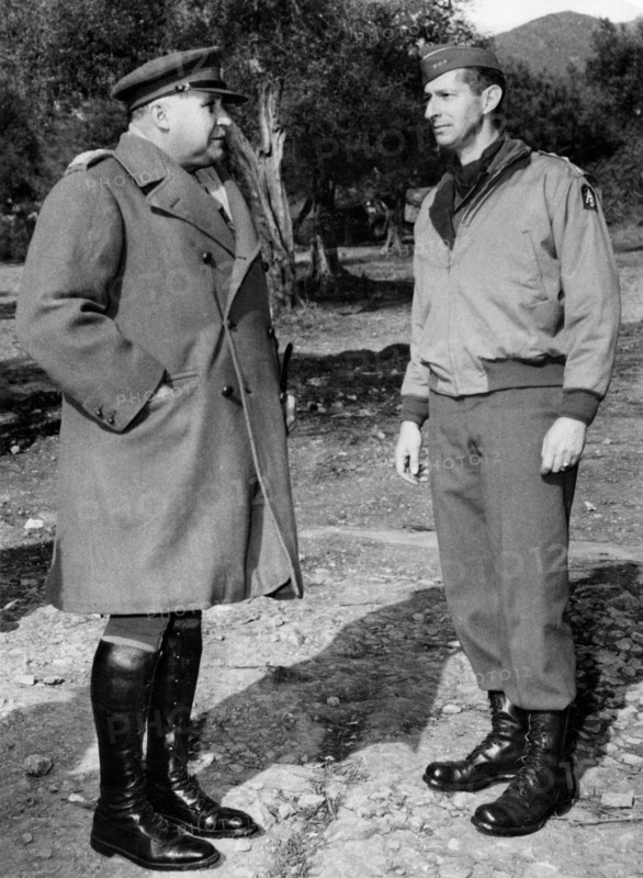 British and U.S. Generals meet on Italian front (March 3,1944)
