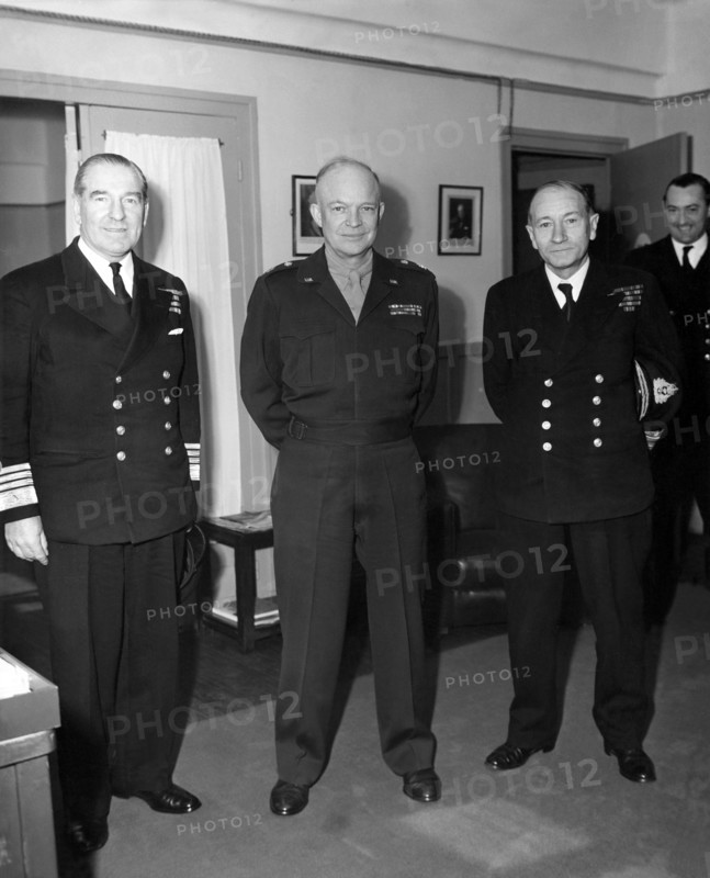 Allied leaders meet at Reims, March 15, 1945