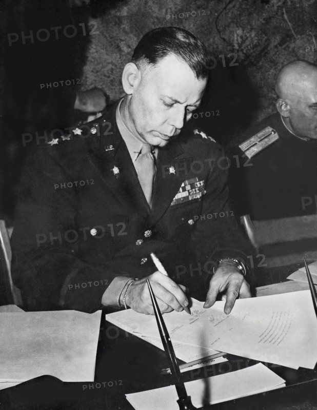 Victory in Europe at Reims (France) May 7, 1945