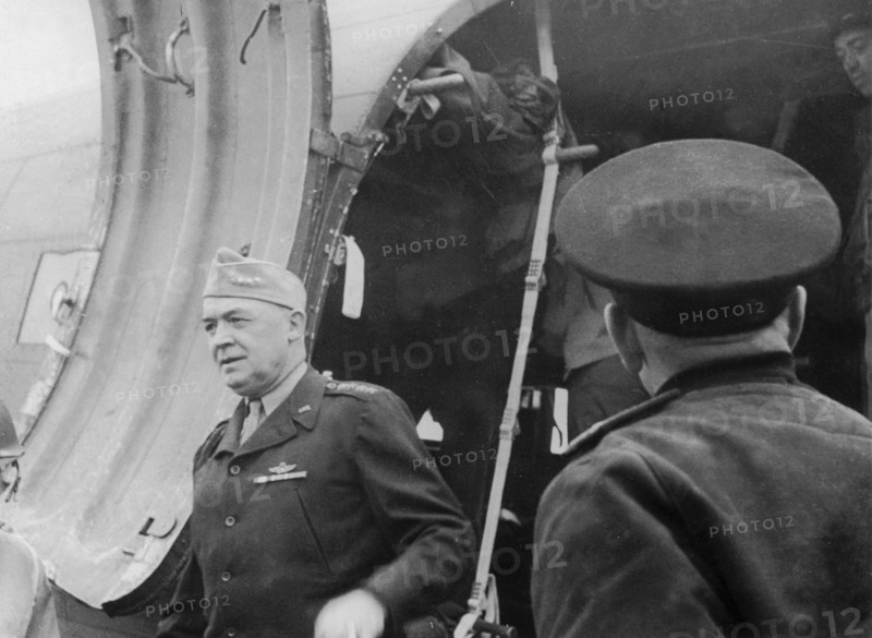 U.S.General Henry H. Arnold in Normandy, June 12, 1944