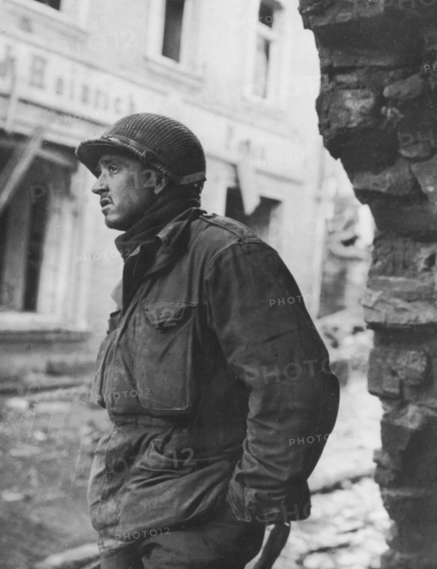 An American officer in Prum, February 12, 1945