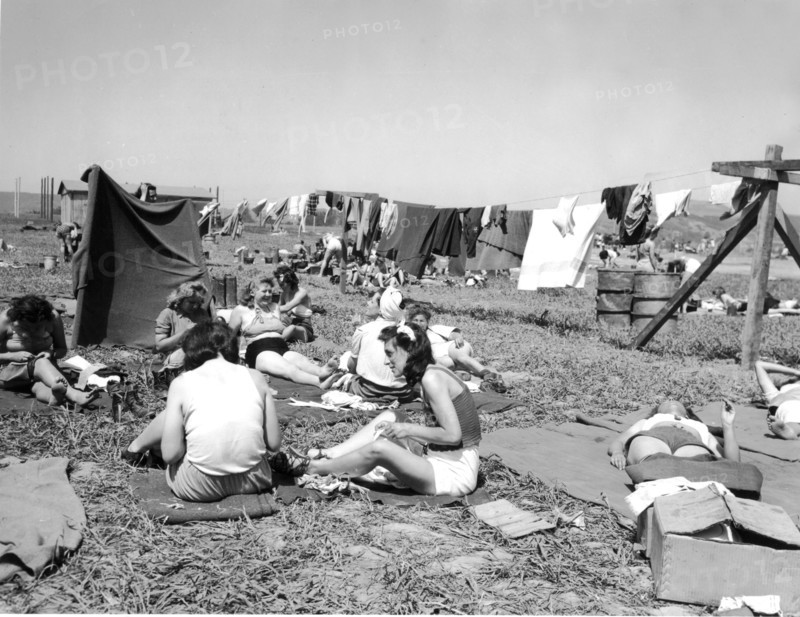 Women prisoner of war camp at  Sinzig, May 12, 1945