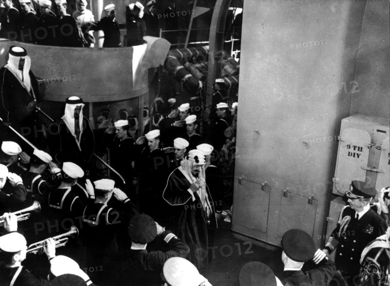 Roosevelt rencontre les souverains du Moyen-Orient, printemps 1945