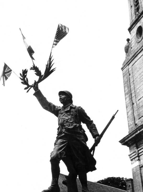 Symbol of Allied unity in Vouilly, July 1944