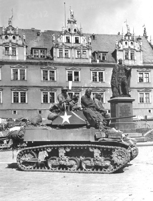 American Blacks troops in Coburg, April 11, 1945