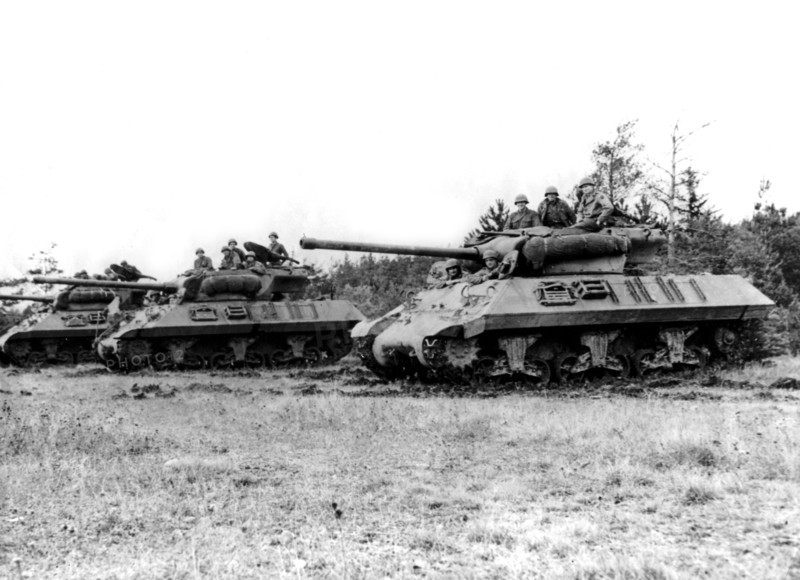 New American Tank Destroyers (M-36) makes debut in france, 1944