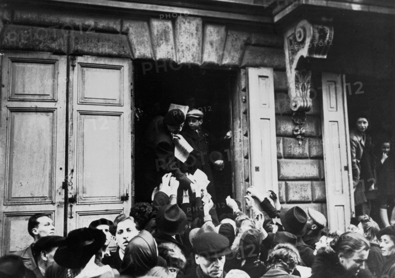 First newspaper in liberated town of Colmar in France, February 1945
