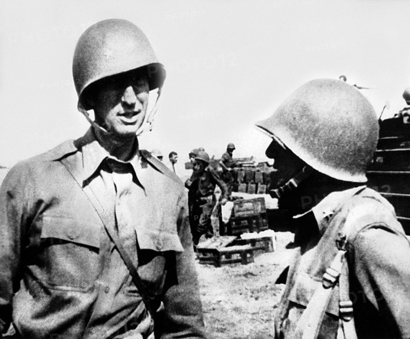 Fifth Army leader in Salerno beach,  September 1943