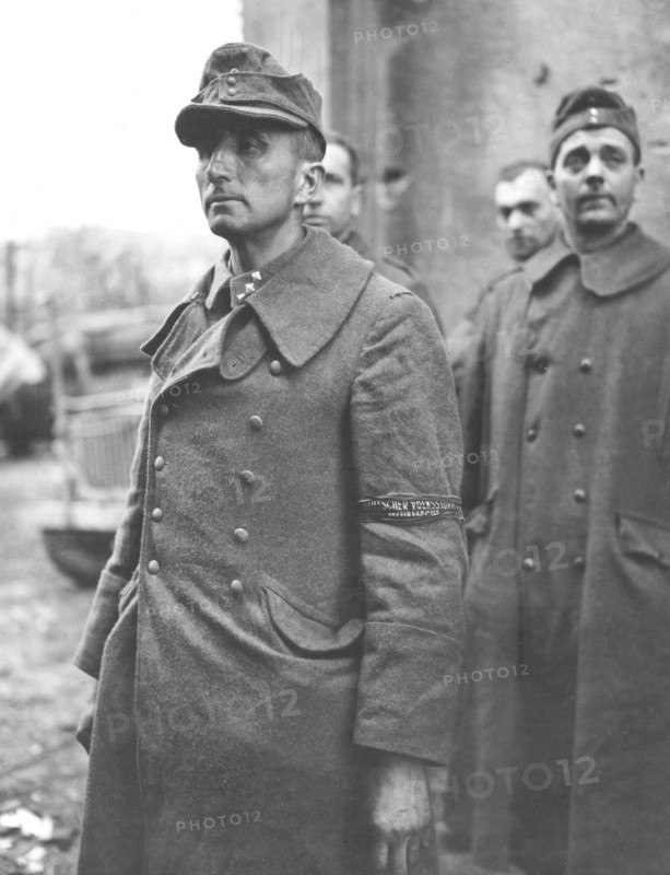 Leader of a Volkssturm group captured at Saarlautern (Germany) December 13, 1944.