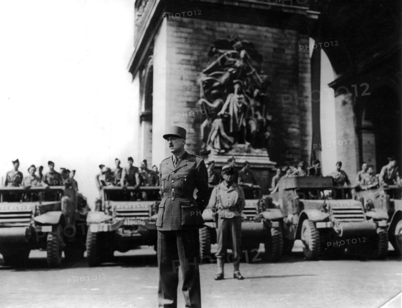 French General Koenig in Paris, August 25, 1944