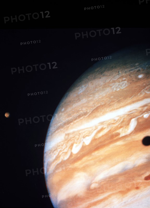 Jupiter planet views by Voyager II (June 10, 1979).