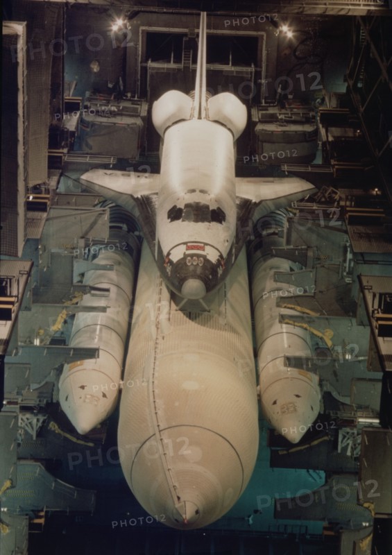 Assembly of space shuttle Columbia (December 16, 1980)