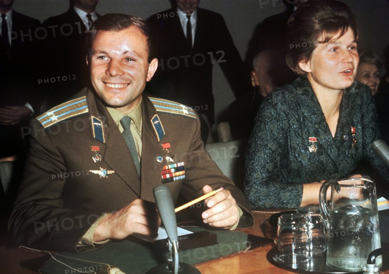 Yuri Gagarin und Valentina Tereschkowa
