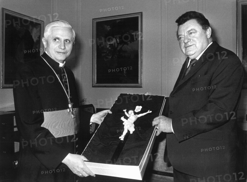 Joseph Kardinal Ratzinger und Franz Josef Strauß