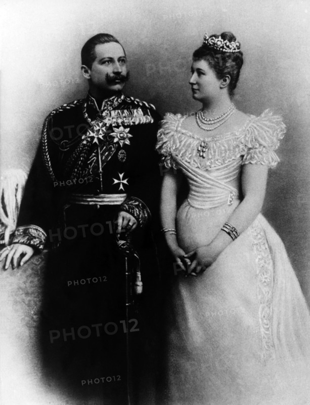 Wedding picture of Kaiser Wilhelm II. and Kaiserin Auguste Viktoria
