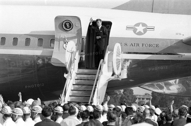 Le Président John F. Kennedy lors d'une visite à Berlin en 1963