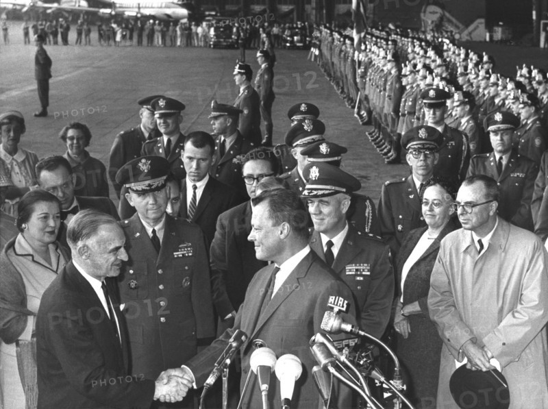 Presidential adviser Lucius D. Clay leaves Berlin