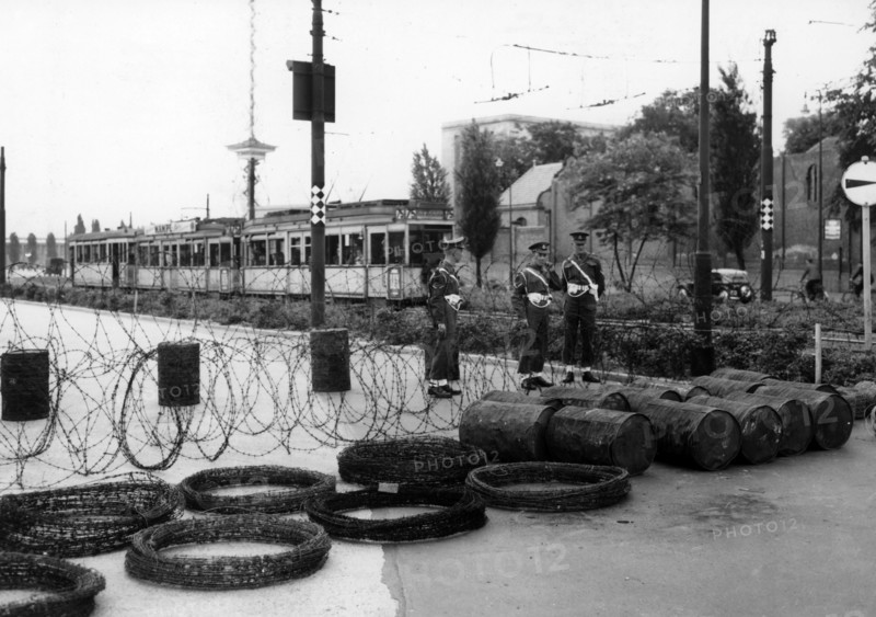 House of Broadcasting in Berlin sealed off by British troops