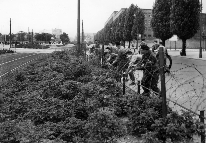 House of Broadcasting in Berlin sealed off by British troops