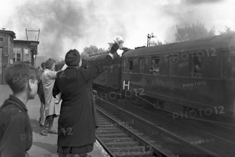 Berlin - interzonal train 1949