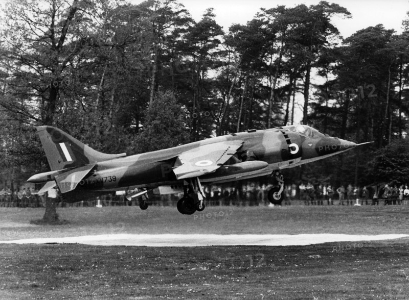 Harrier airplane of British army in Germany