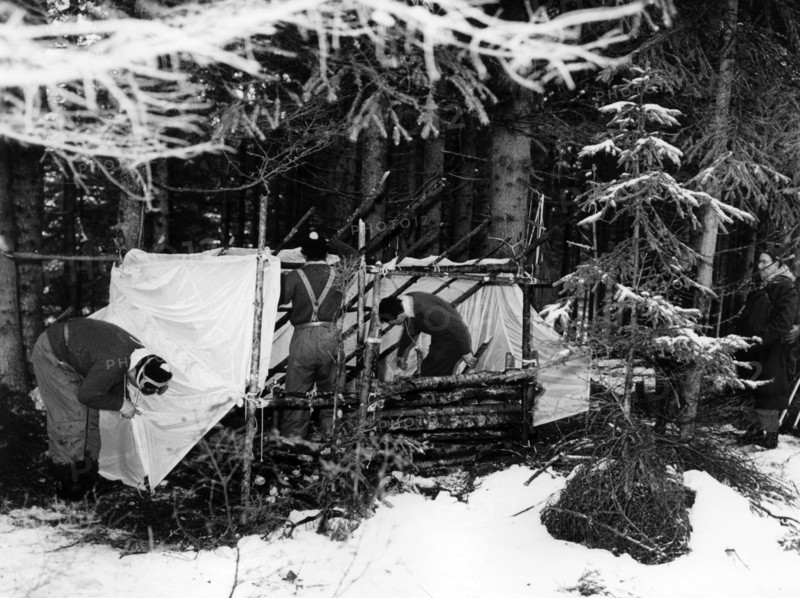 Survival training of the Royal Air Force in Upper Bavaria