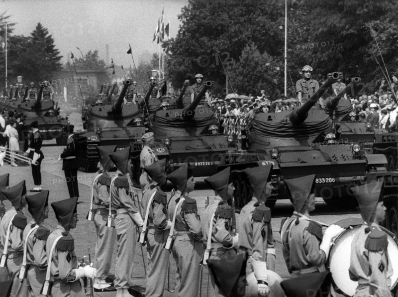 Military parade on French national day in Berlin
