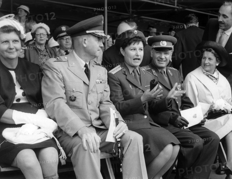 Allied commanders during parade of French army in Berlin