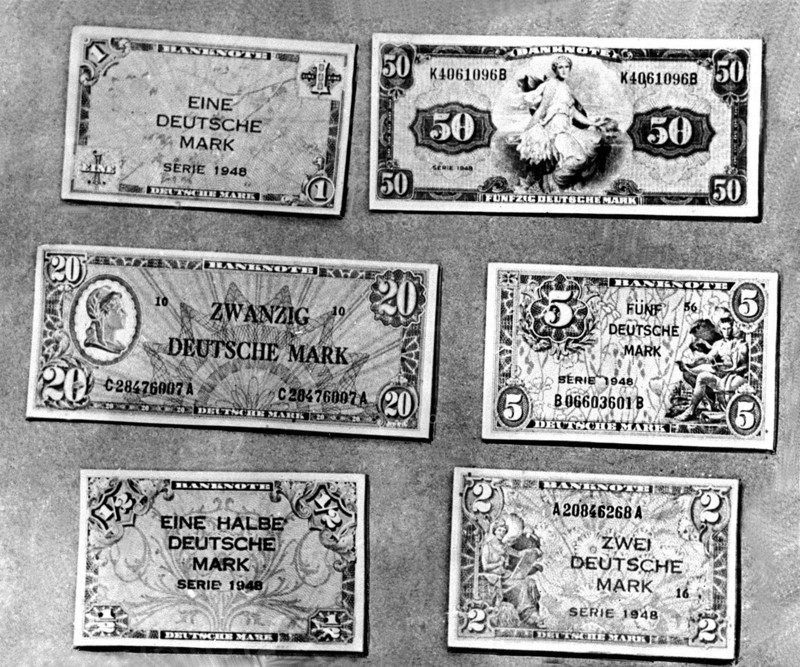 50 years Deutsche Mark: banknotes 1948