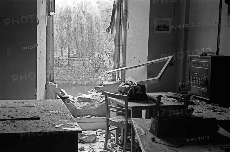Bomb attack on de-Nazification court 1946