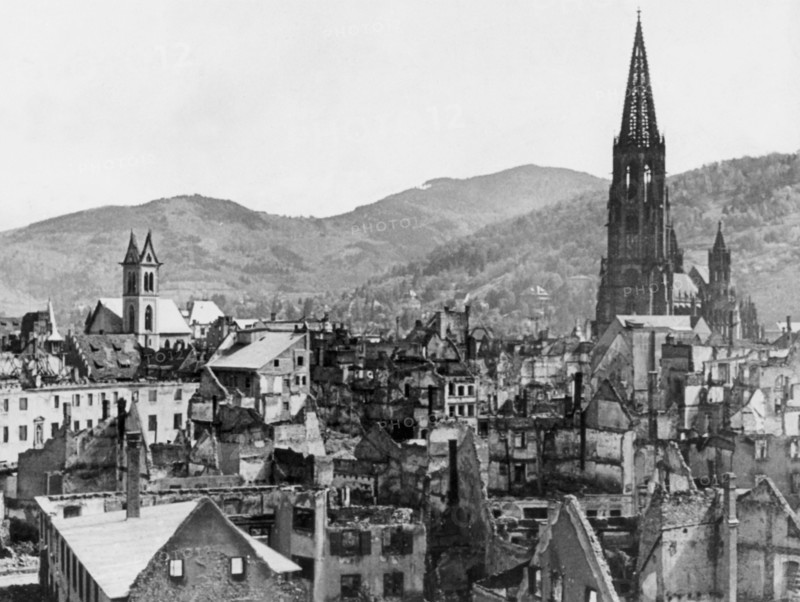 Post-war era - destroyed Freiburg