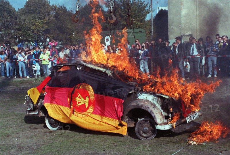 Riots on German Unification Day in Berlin