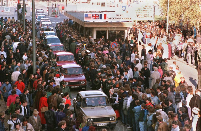 Opening of the German-German border - Berlin