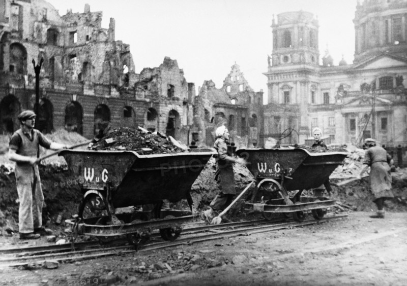 Post-war era - Trümmerfrauen ("rubble women")