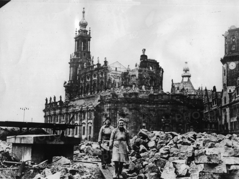 Post-war era - Trümmerfrauen ("rubble women")