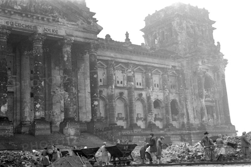 Post-war era - Trümmerfrauen ("rubble women")