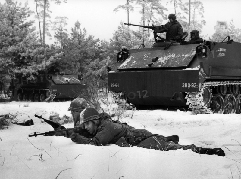 Winter exercise of US army in Berlin