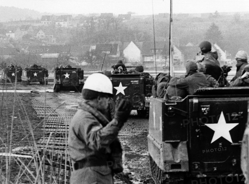 US tank during winter manoeuvre "Golden Arrow"